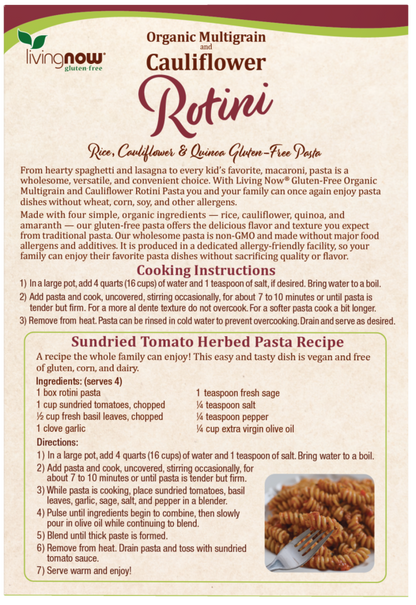 Cauliflower and Multigrain Rotini Pasta, Organic