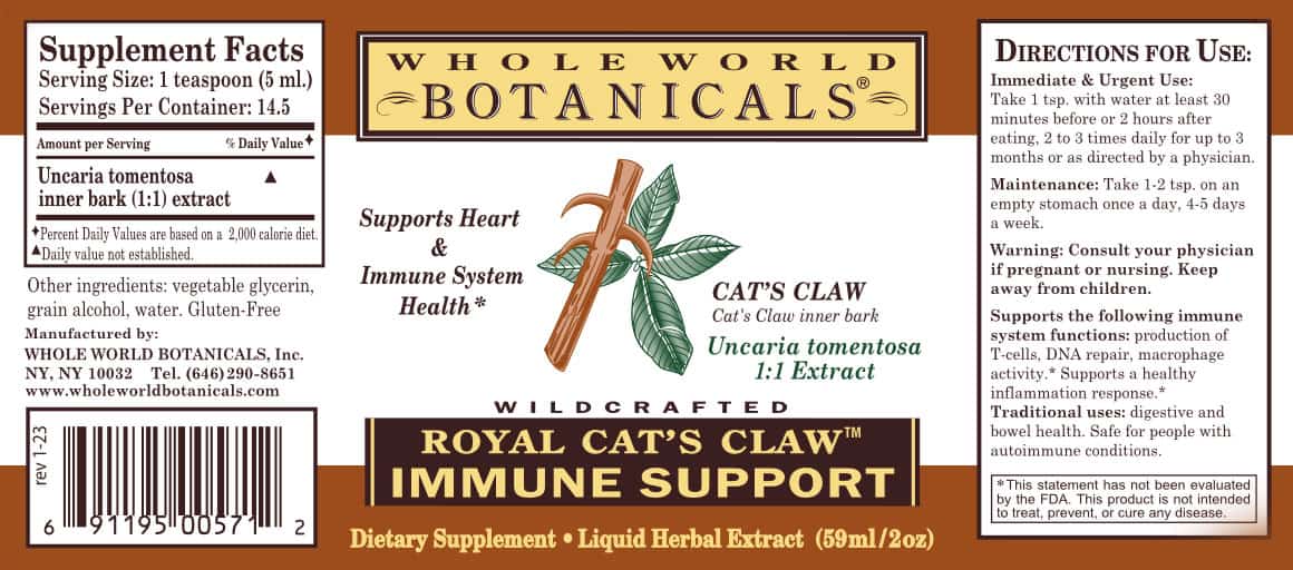 Royal Cat's Claw - Immune Support - 2 Fl. Oz.