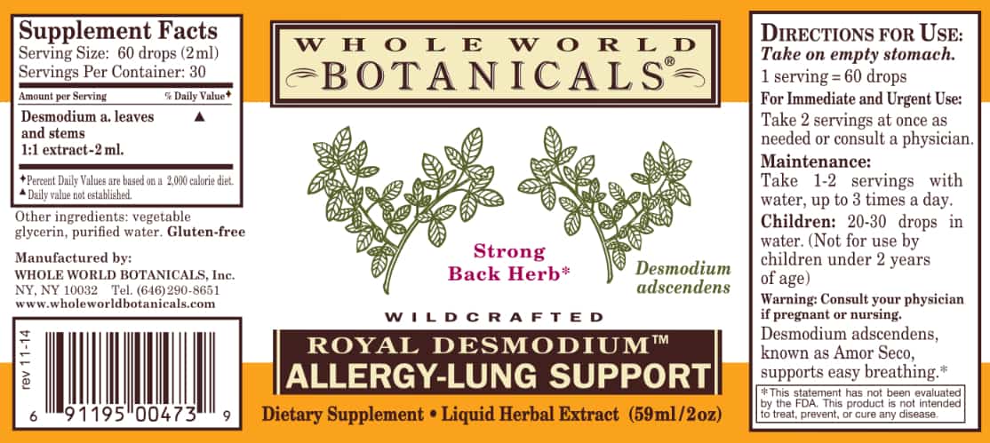 Royal Desmodium™ Allergy - Lung Support