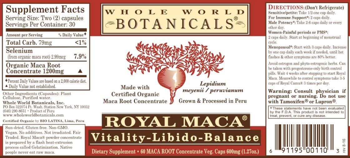 Royal Maca - Vitality-Libido-Balance