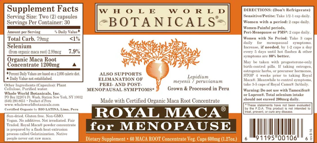 Royal Maca - for Menopause