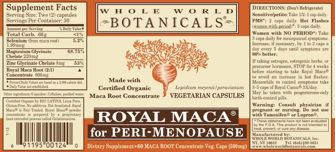 Royal Maca - for Perimenopause