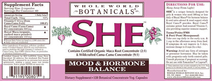 SHE - Mood & Hormone Balance - 120 Capsules