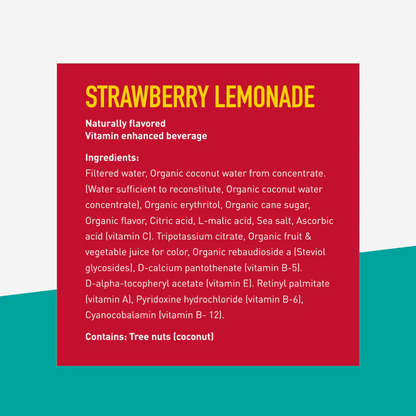 Organic Strawberry Lemonade water 18 fl Oz