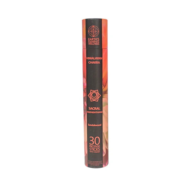 Himalayan Chakra Incense Sticks - with Wooden Holder - 30 Sticks