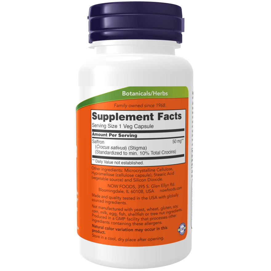 Saffron 50 mg Veg Capsules-Herbs-AlchePharma