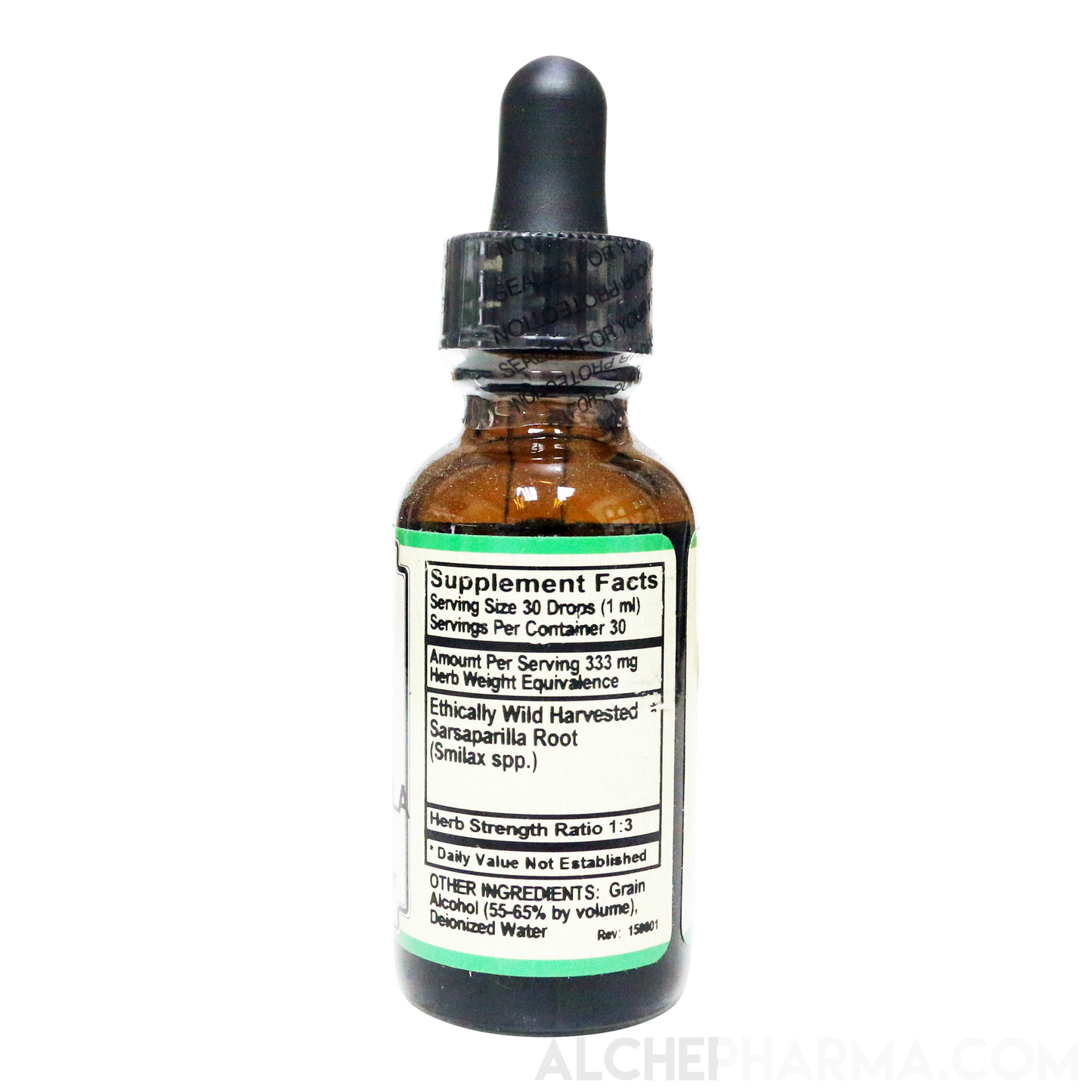 Sarsaparilla Root Liquid Extract HSR 1:3 PARVE K-1604-Herb Tincture-AlchePharma