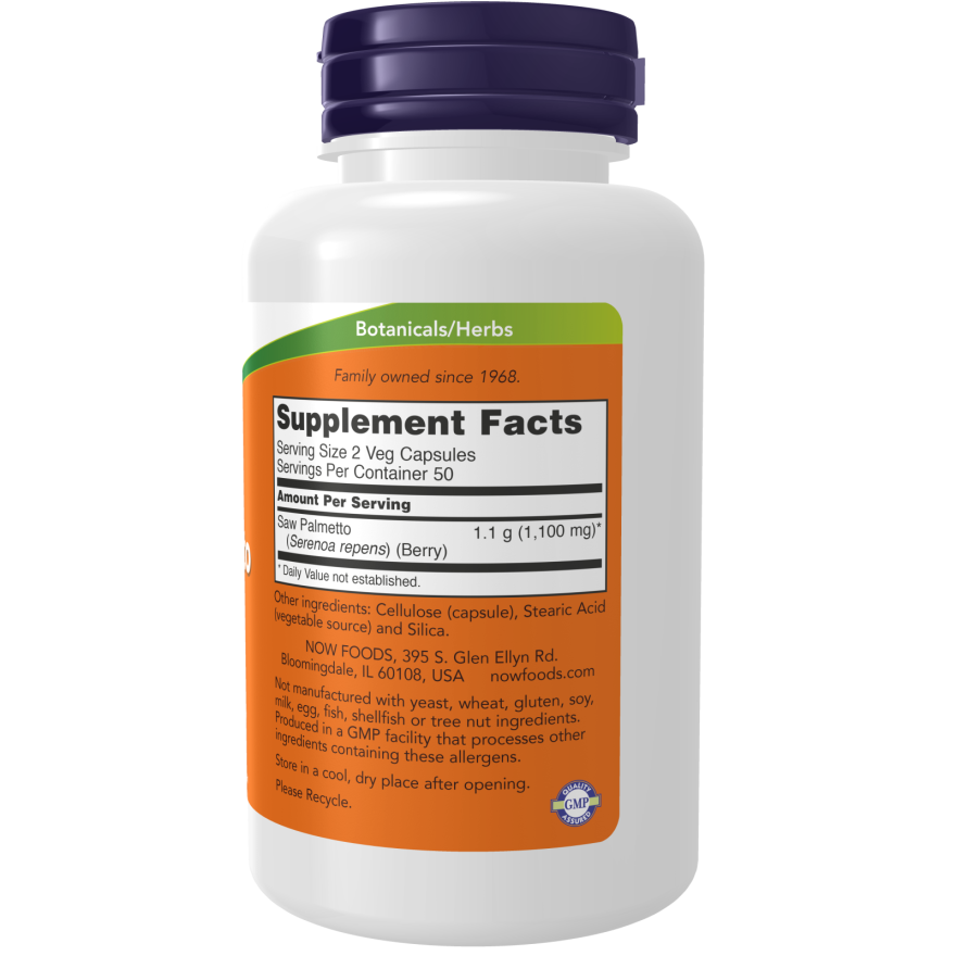 Saw Palmetto Berries 550 mg Veg Capsules-Herbs-AlchePharma
