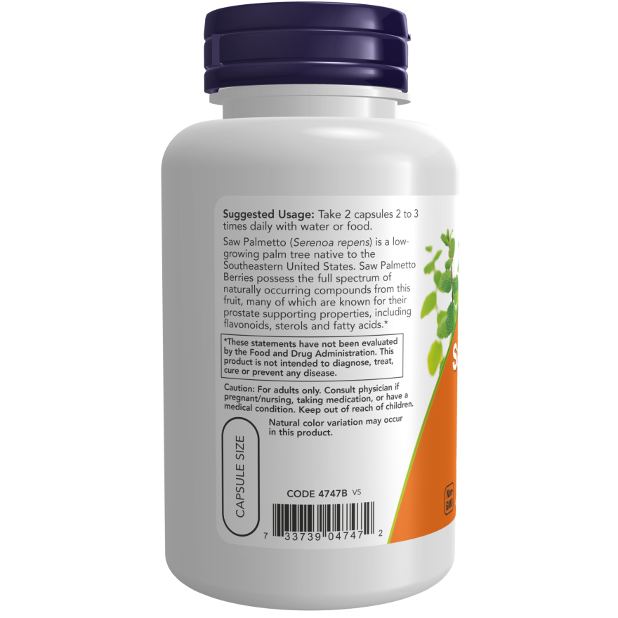 Saw Palmetto Berries 550 mg Veg Capsules-Herbs-AlchePharma