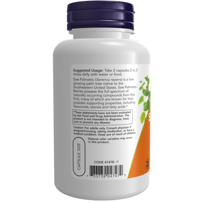 Saw Palmetto Berries 550 mg Veg Capsules-Herbs-AlchePharma