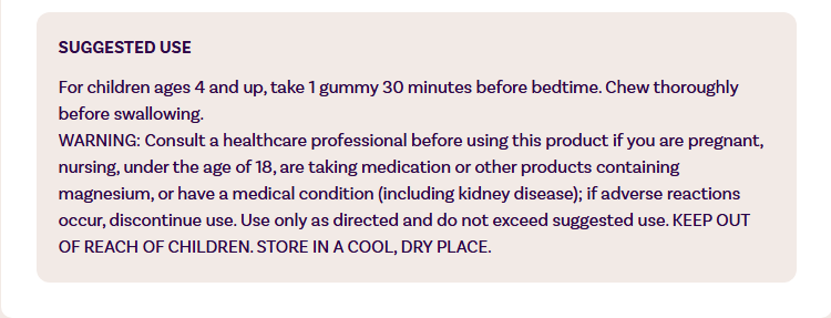 Kids Melatonin Gummies, 1 mg