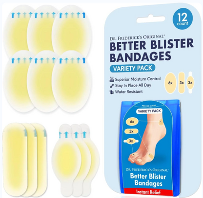 Better Blister Bandages Variety 12 Bandages