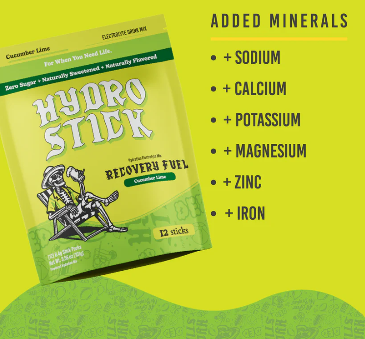 Electrolyte Hydration Mix Cucumber Lime 12 Sticks