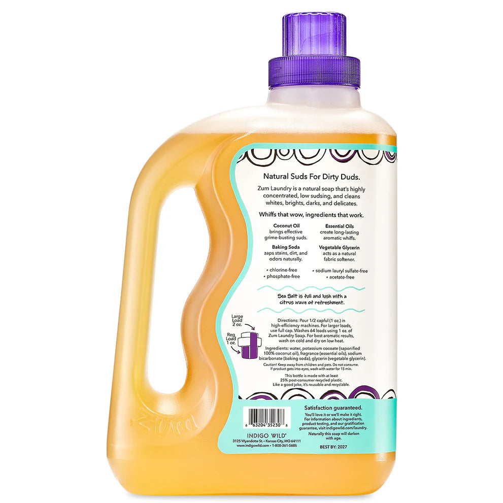 Sea Salt 64 oz. Zum Laundry Soap
