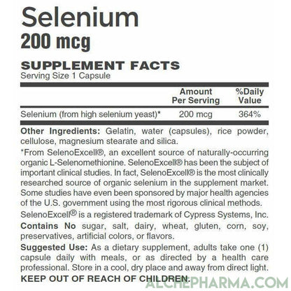 SelenoExcell® Natural form of selenium in 100% organically bound form-Mineral-AlchePharma