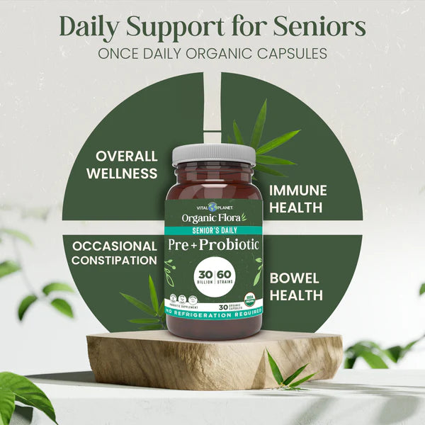 Organic Flora Senior’s Daily Probiotic Supplement