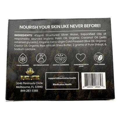 Shilajit Plant Based Soap - Infused with Colloidal Silver-Bar Soap-AlchePharma
