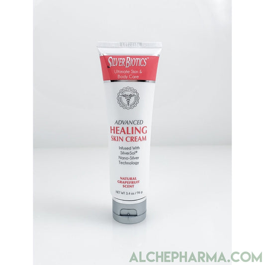 Silver Biotics Healing Skin Cream Infused with SilverSol Nano-Silver Skin Cream Natural Grapefruit Scent 3.4 oz
