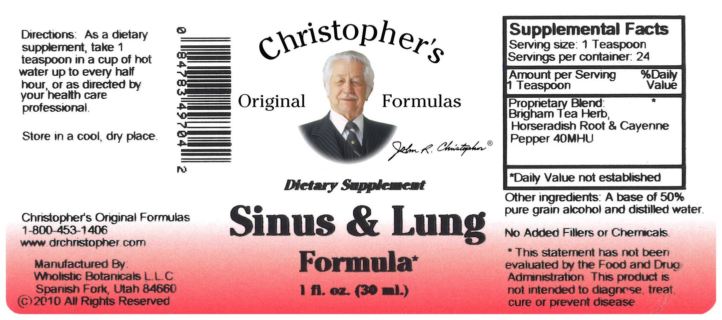 Sinus & Lung Extract 1 Fl. Oz.