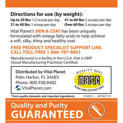 Skin & Coat for Dogs 3.92 Oz. Powder-Pet Supplements-AlchePharma