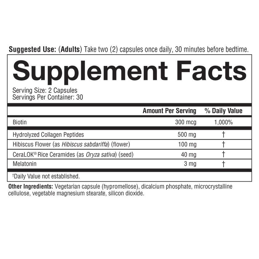 Sleep Beautifully 60 Veg Caps (Ceramides + Melatonin)-Sleep-AlchePharma
