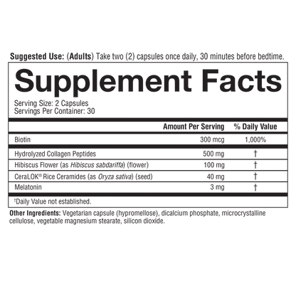 Sleep Beautifully 60 Veg Caps (Ceramides + Melatonin)-Sleep-AlchePharma