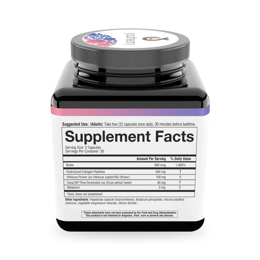Sleep Beautifully 60 Veg Caps (Ceramides + Melatonin)-Sleep-AlchePharma