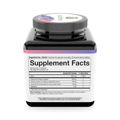 Sleep Beautifully 60 Veg Caps (Ceramides + Melatonin)-Sleep-AlchePharma