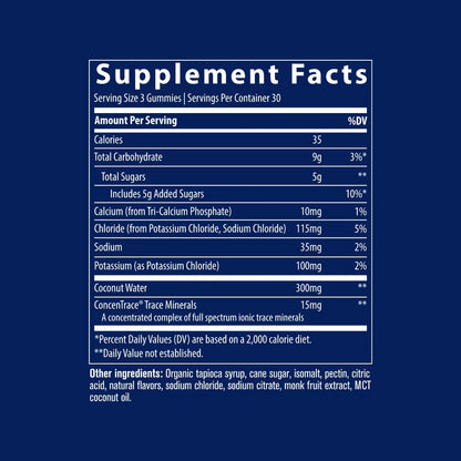 Electrolyte Stamina - Lemon Lime - 90 Gummies