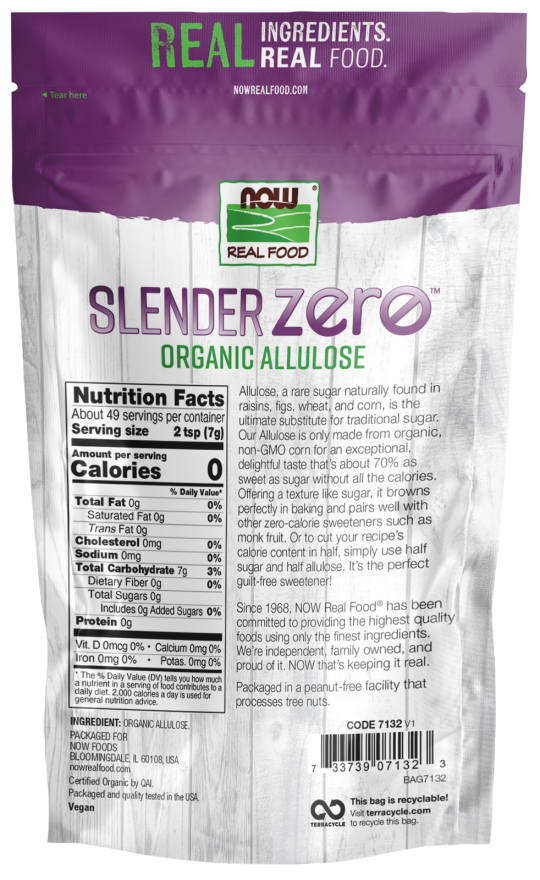 Slender Zero™ Allulose, Organic Powder