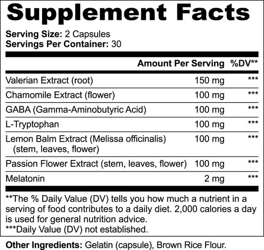 Slumbra Sleep Formula |Dietary Supplement to Support Restful Sleep 60 Count