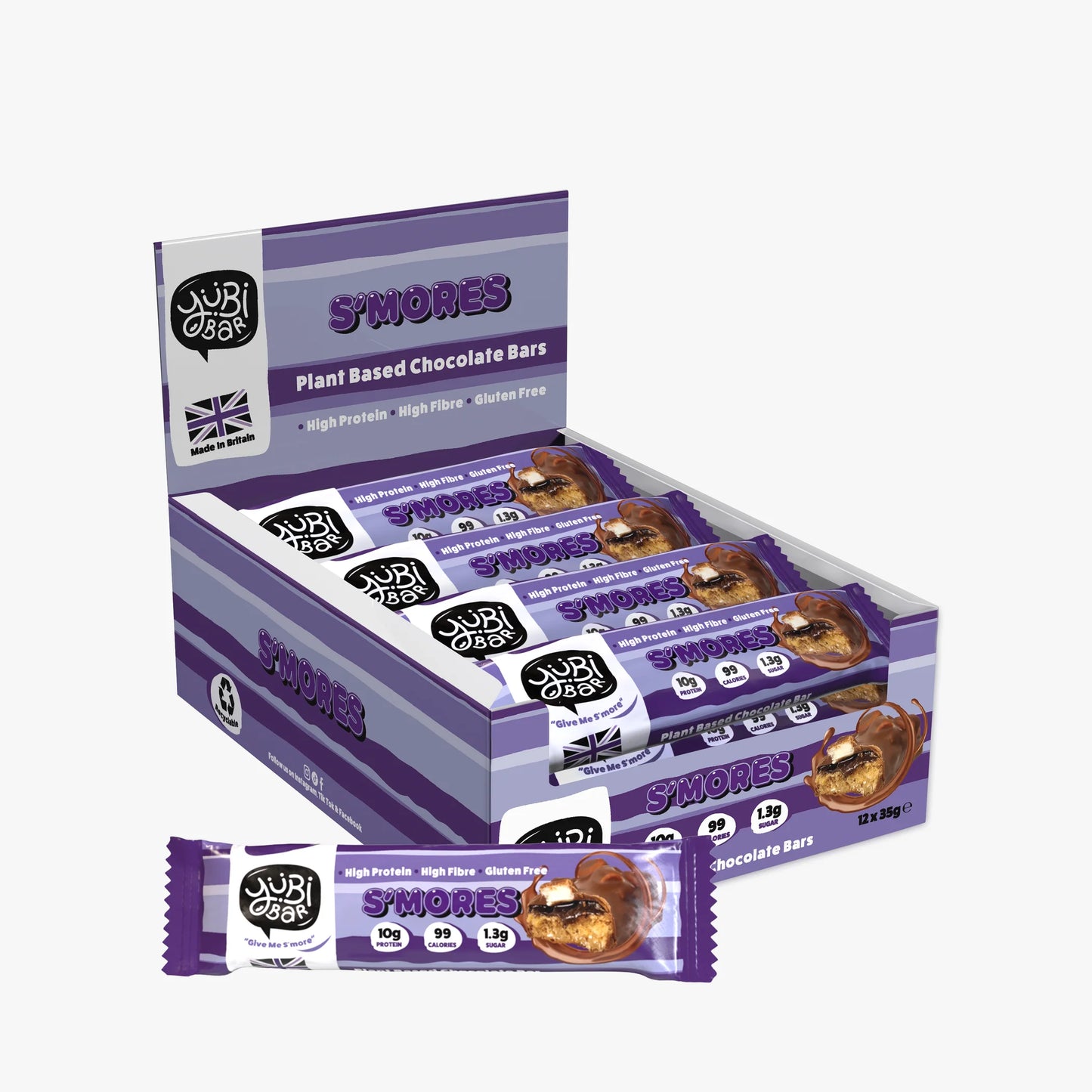 Yubi Plant Based Protein Bars - 7 Flavors