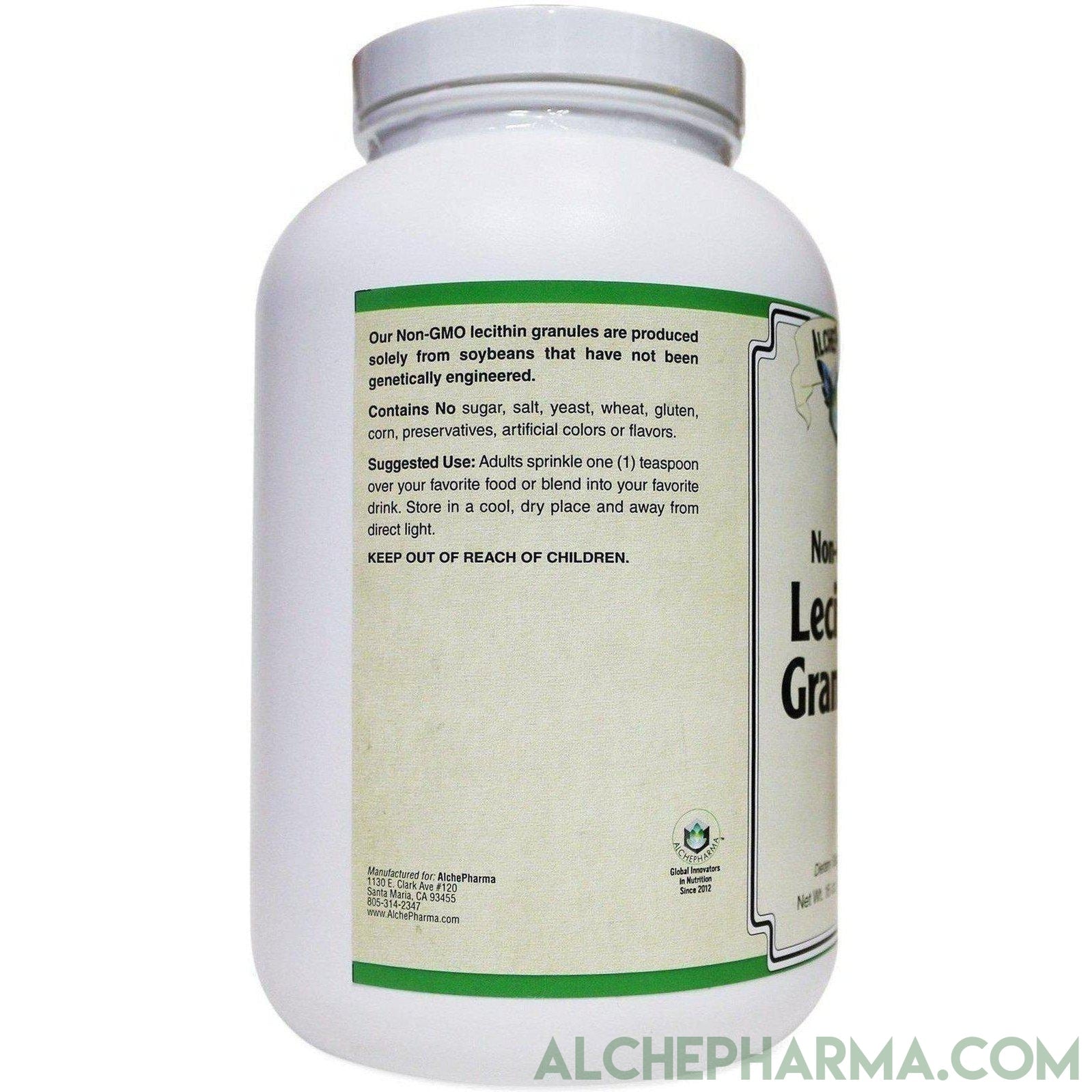 Soy Lecithin Granules (Non-GMO) 16 oz - AlchePharma
