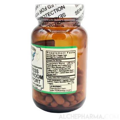 Stress Mushroom Support (90 vcap)-AlchePharma