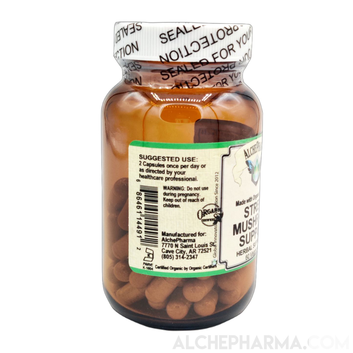 Stress Mushroom Support (90 vcap)-AlchePharma