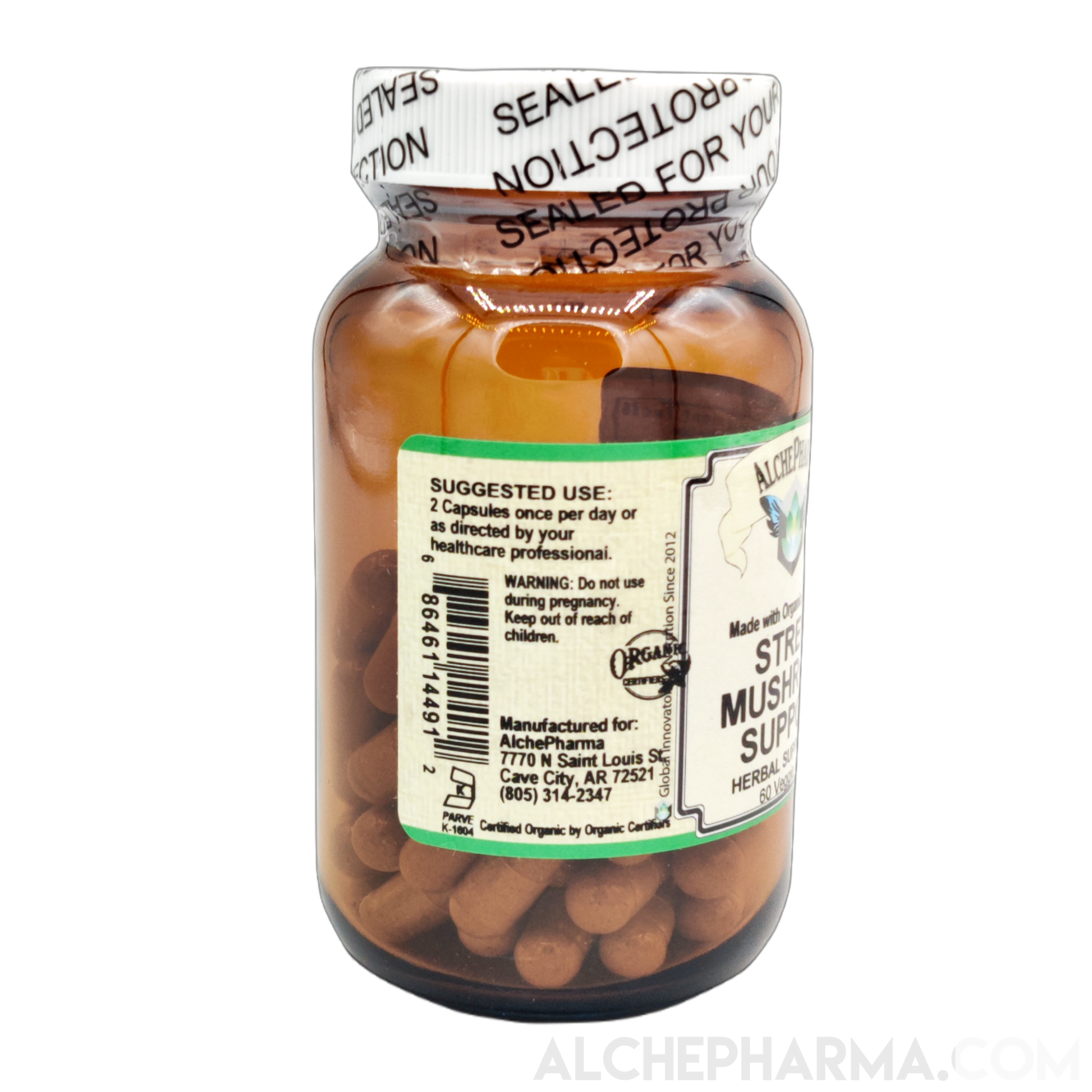 Stress Mushroom Support (90 vcap)-AlchePharma