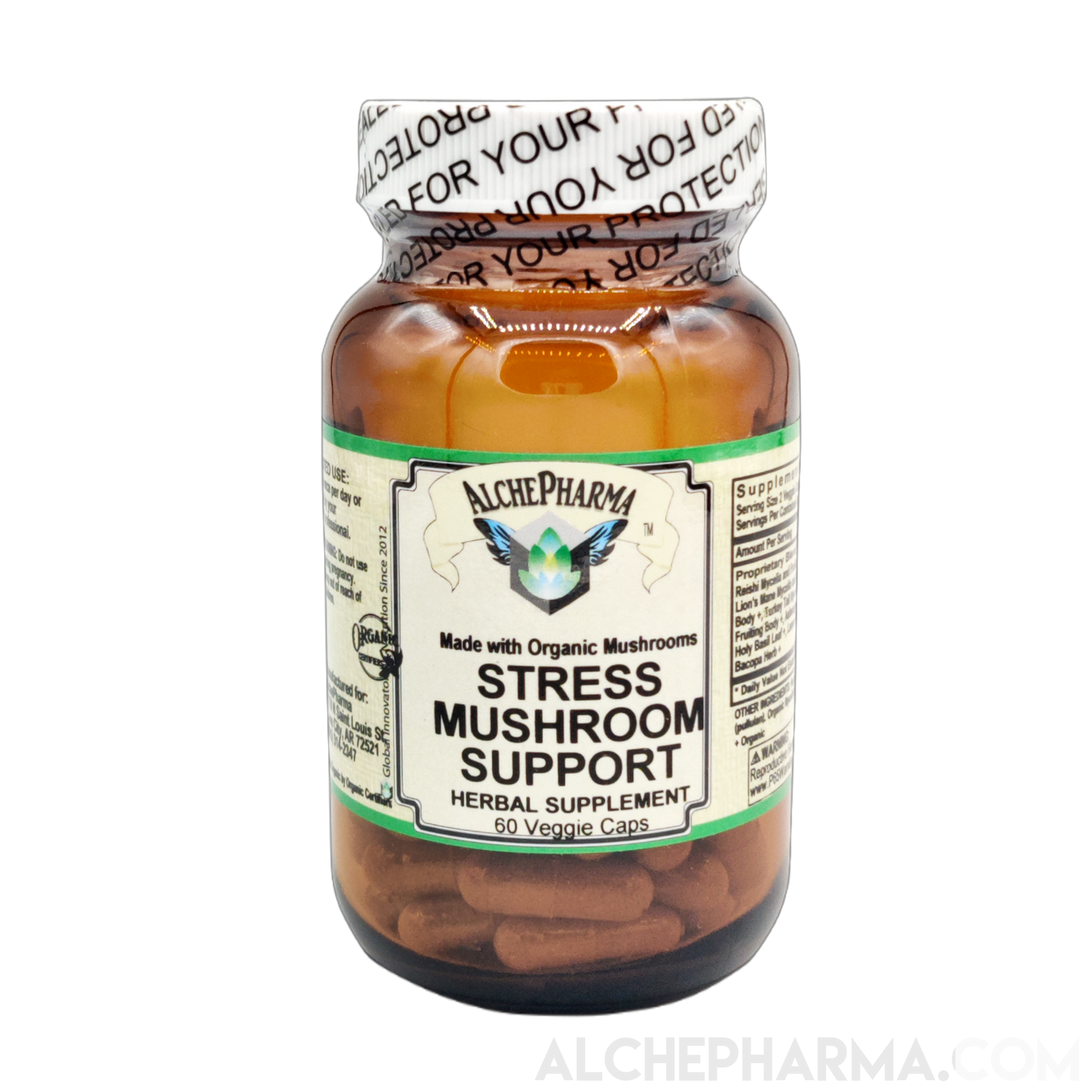 Stress Mushroom Support (90 vcap)-AlchePharma