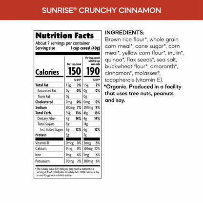 Sunrise Crunchy Cereal - Gluten Free