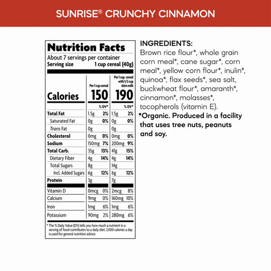Sunrise Crunchy Cereal - Gluten Free