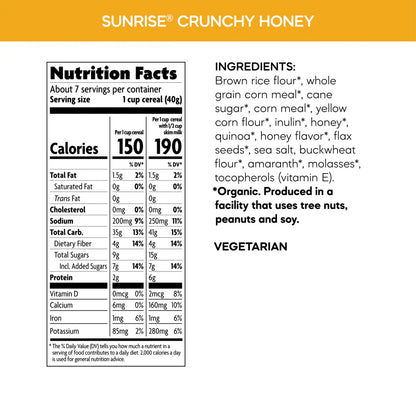Sunrise Crunchy Cereal - Gluten Free