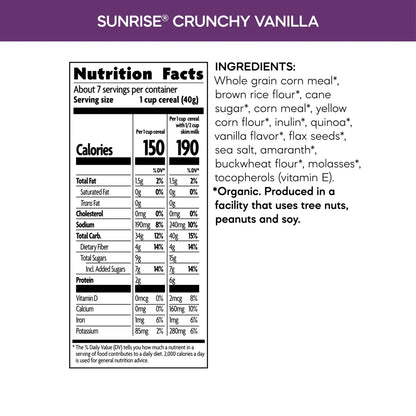 Sunrise Crunchy Cereal - Gluten Free