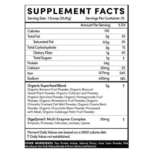 Chocolate Plant Protein 1.36oz