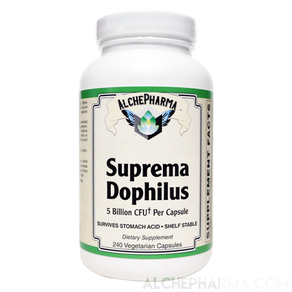 Suprema Dophilus Authentic ( Danisco -BEARS- Poly Matrix Stomach Acid Resistant Strains ) w/ arabinogalactans-Probiotics-AlchePharma