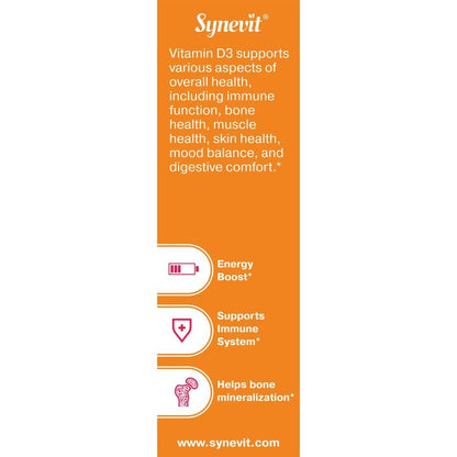 Syncadol - Vitamin D3 50mcg (2000 IU) - 30 Softgels-Vitamin D-AlchePharma