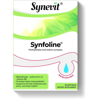 Synfoline - Methyl Folate & Iodine Complex - 60 Softgels-Vitamins-AlchePharma