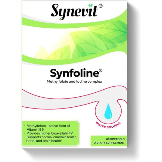 Synfoline - Methyl Folate & Iodine Complex - 60 Softgels-Vitamins-AlchePharma
