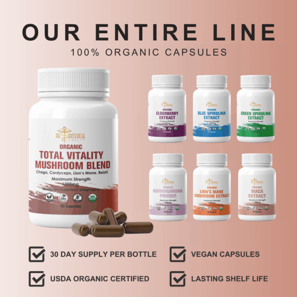 Total Vitality Mushroom Blend Powder 8oz