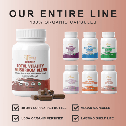 Total Vitality Mushroom Blend Powder 8oz