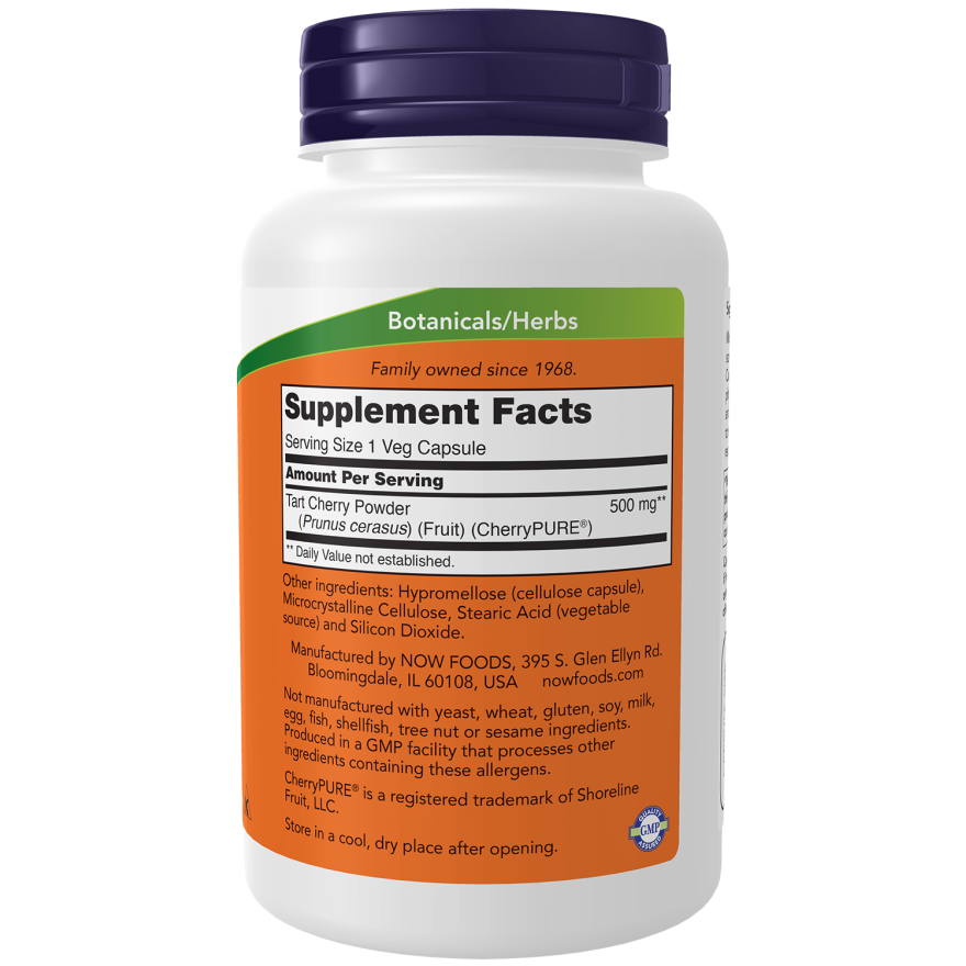 Tart Cherry 500 mg Veg Capsules-Herbs-AlchePharma
