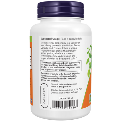 Tart Cherry 500 mg Veg Capsules-Herbs-AlchePharma
